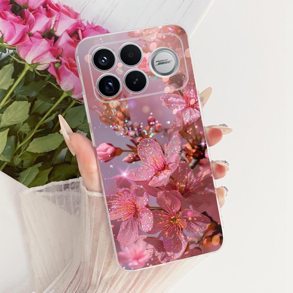 For Xiaomi POCO F8 Ultra Case Luxury Dragon Cartoon Transparent TPU Protection Cover For Poco F8 Pro Ultra PocoF8 Pro Soft Funda