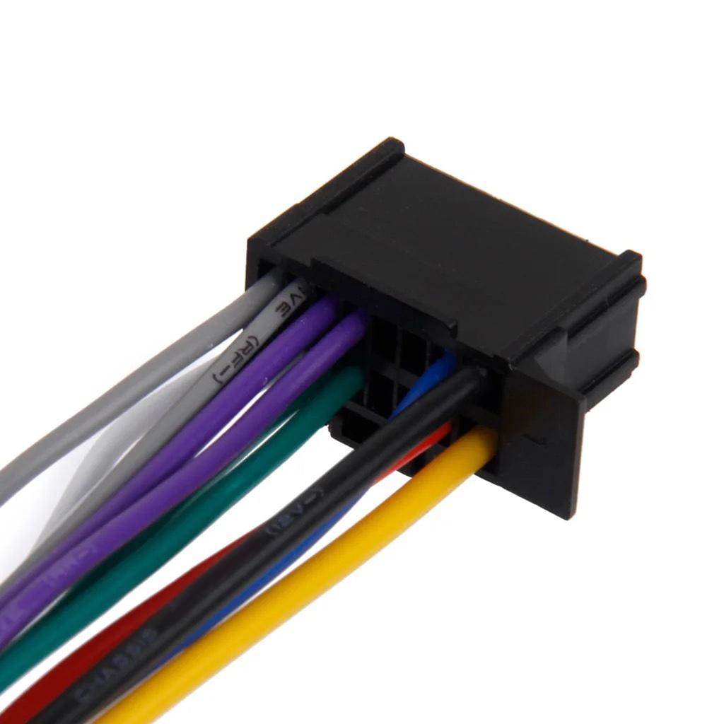 20Pin Radio Wiring Harnesses Plug Fit for DVD Stereo Power Speaker Wire Replacement Aftermarket