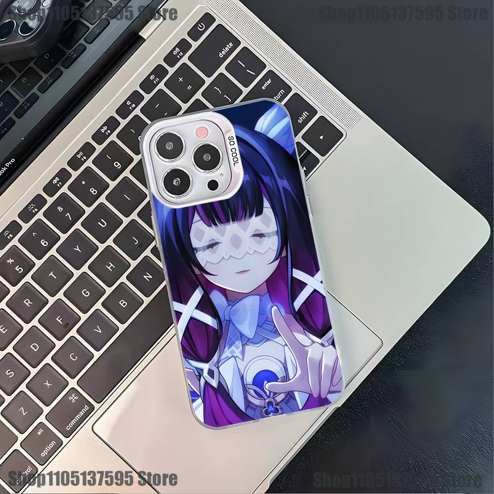 G-Genshin Impact Columbina Phone Case For iPhone 17,16,15,14,13,12,11,Pro,XS,Max,Plus,Mini,SE4,E White Matte Shockproof Cover
