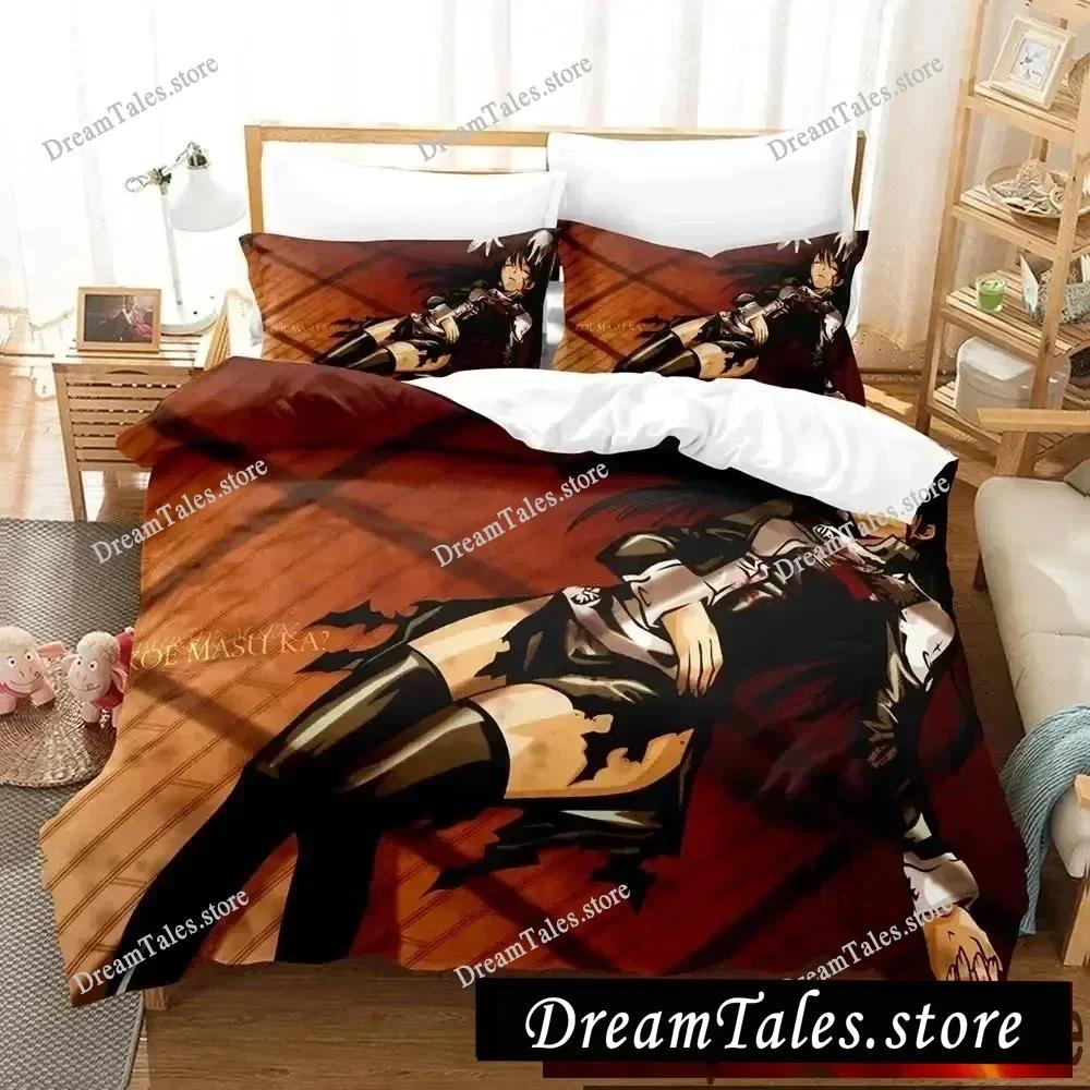 3D Print Anime D.Gray-man Bedding Set Duvet Cover Bed Set Quilt Cover Pillowcase Comforter King Queen Size Boys Adult Bedding