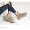 Damen 2024 Modische Wasserdichte Rutschfeste Mittelhohe Regenstiefel - Leichte Gummi-Schuhe mit dicker Sohle.