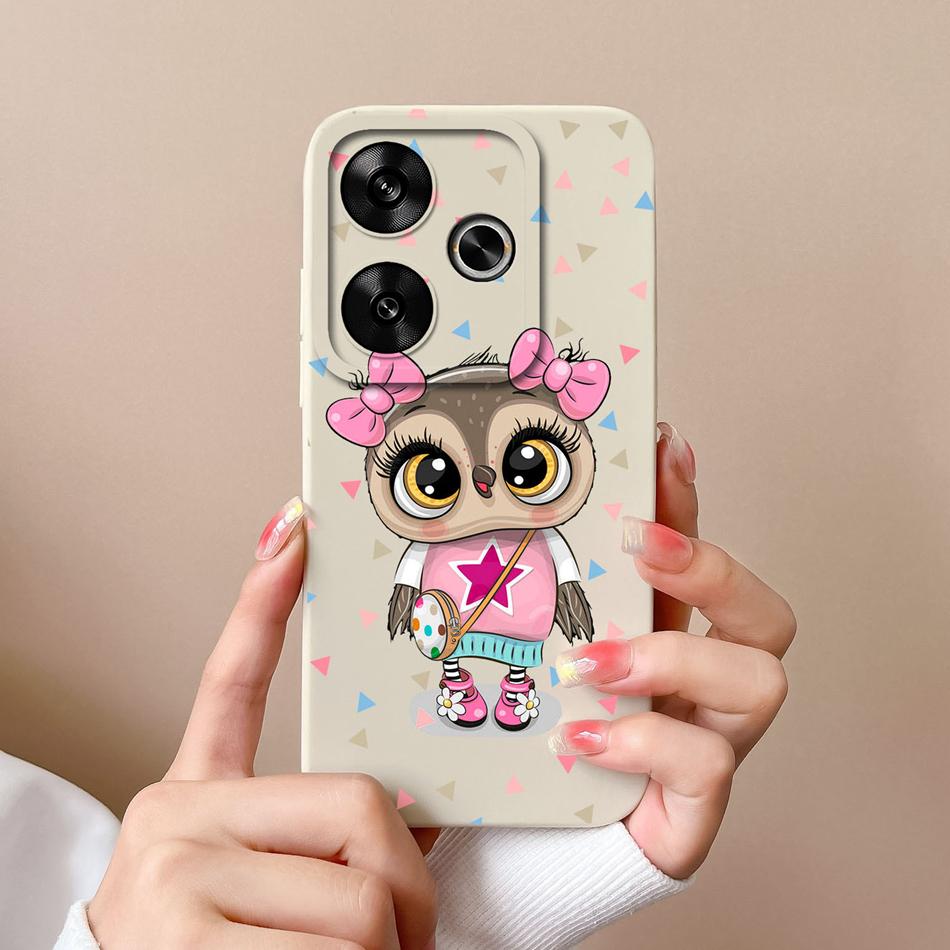 For Poco M6 Pro Case Stylish Anti Drop Funda For Xiaomi Poco M 6 M6Pro Liquid Silicone Full Protection Phone Back Cover Capa