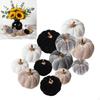 12Pcs Artificial Velvet Pumpkin Autumn Decor Versatile Soft Fall for Window Sill