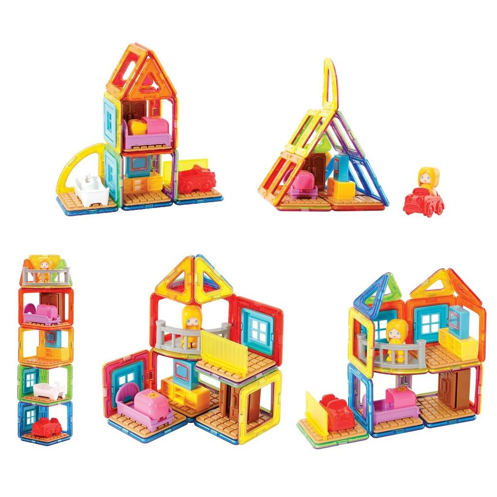 Bornelund MAGFORMERS Fancy Room Set Etwa 3 Jahre alt MF705009 [33 Teile]