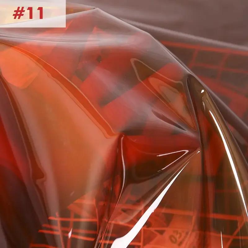 120x50cm TPU Fabric PVC Jelly Film Waterproof Crystal Bag Plastic Raincoat Fabric Transparent Clothing Bag Stage Diy Material