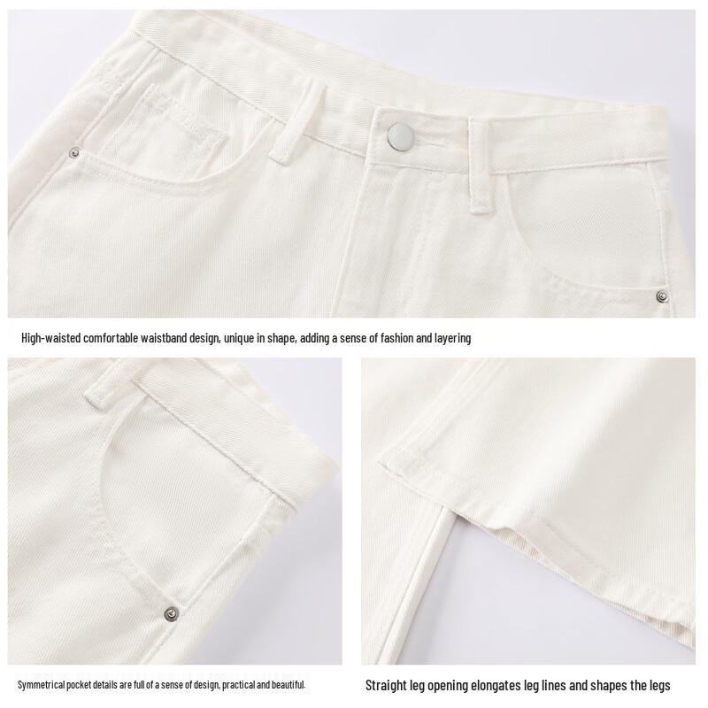 Jeansy FivePlus Petite z wysokim stanem i szerokimi nogawkami