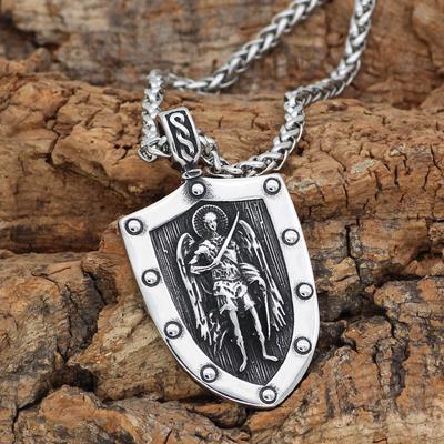 St Michael Archangel Cross Shield Prayer Medal Amulet Pendant Necklace Stainless Steel At A Low S On Joom E Commerce Platform - St Michael Archangel Cross Shield Charm Silver Pendant Necklace St Michael Archangel Cross Shield Prayer Medal Amulet Pendant Necklace Stainless Steel At A Low S On Joom E Commerce Platform - St Michael Archangel Cross Shield Charm Silver Pendant Necklace
