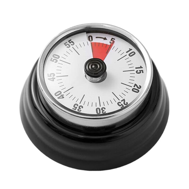 No Battery Mechanical Kitchen Timer Stainless Steel Visual Countdown Time Management For Cooking Baking Easy Operation