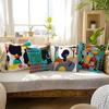 African Tribal Figure Throw Pillow Covers, Geometric Ethnic Print Cushion Cases, Bold Afrocentric Home Decor Bedroom Living Room