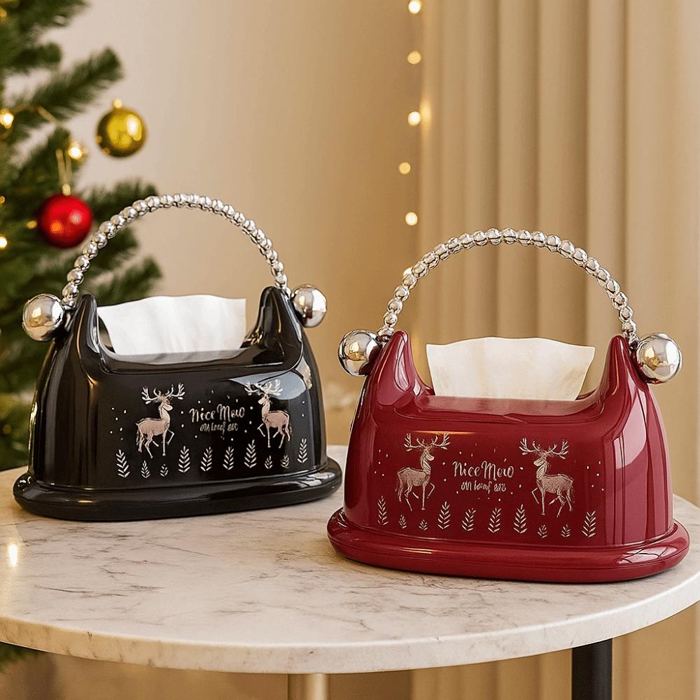 Decorative Tissue Storage Box High Aesthetic Napkin Holder Creative Desktop Tissue Holder  Kitchen