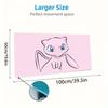 Mew Mouse Pad, Large Gaming Desk Mat, Non-slip XXL Mousepad for Laptop & Tablet, Mini PC Playmat with Stitched Edges