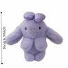 Lifelike Bunny Plush Ornaments Stuffed Animal Bow Bunny Plush Toy  Phone Accessories