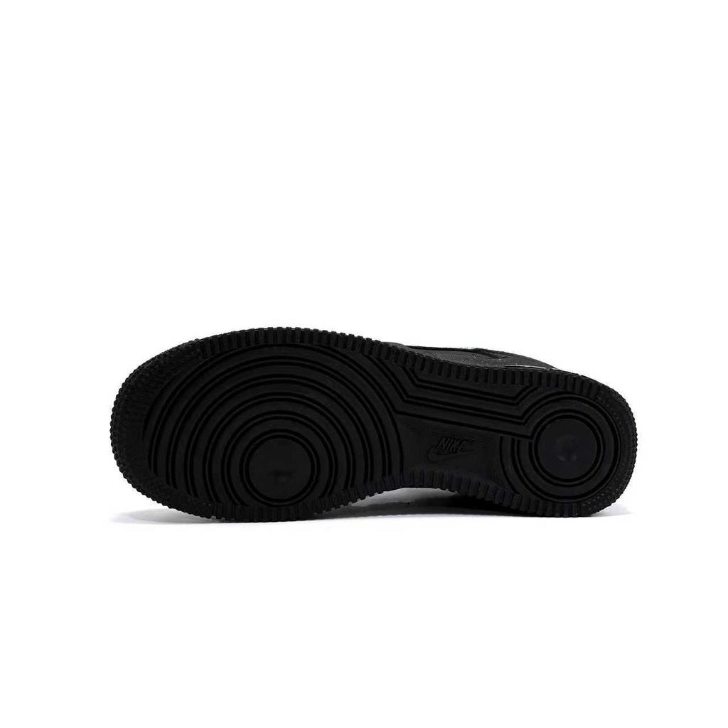 Nike Air Force 1 Night Elf Cushioning Slip Resistant Low top Skateboard Shoes Unisex Black White CW2288-001(Team1364-)