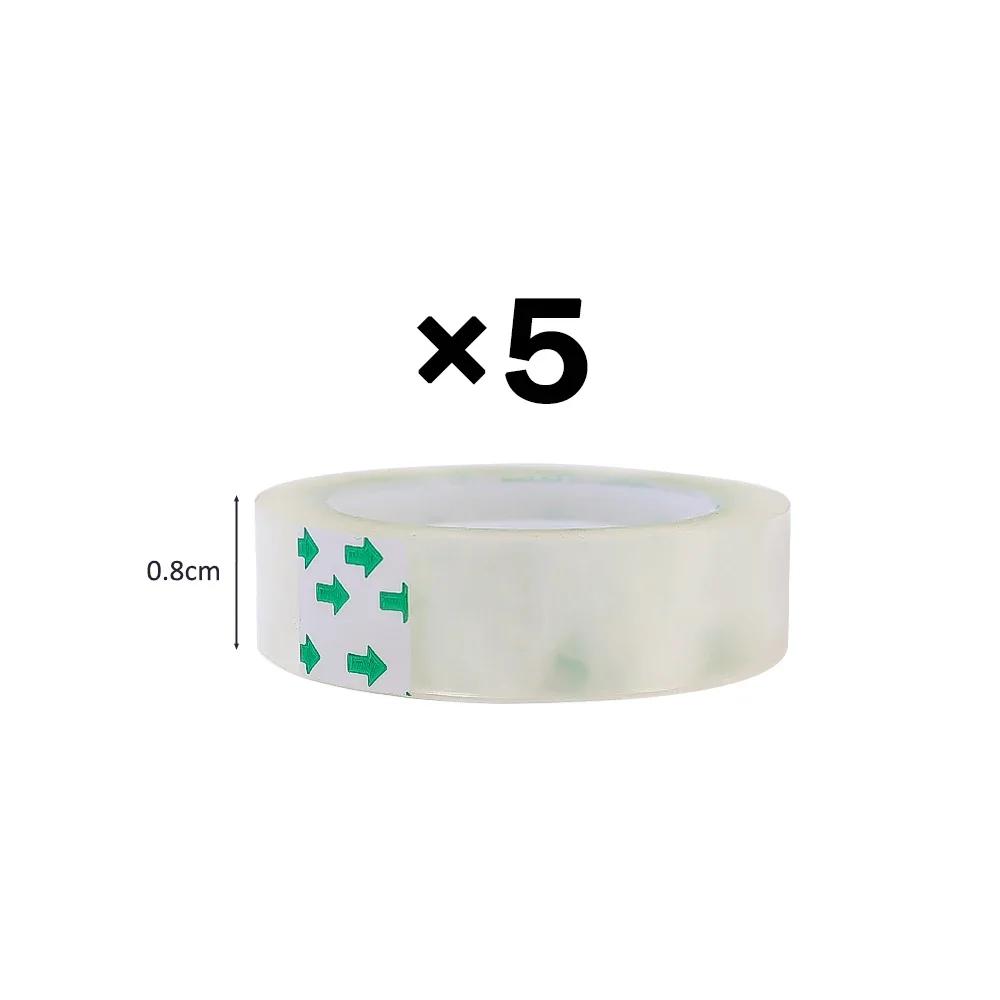 1-10 Rolls See Through Tape Refills Clear Tape Refills for Dispenser Invisible Tapes for Office Home School Supplies 18/12/8mm