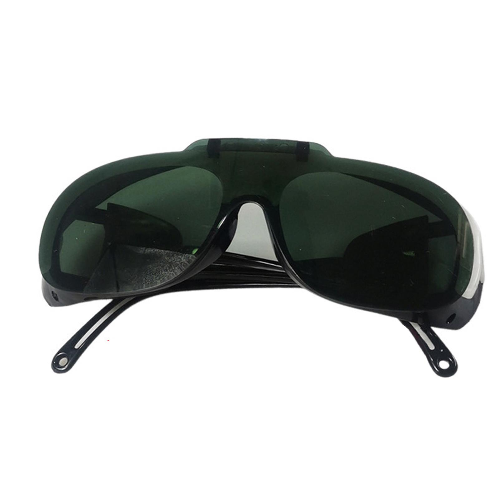 

ABS Flip Up Welding Safety Glasses With Antiscratch Lens Lightweight For Radiation Protective And Helmet Compatibility серый