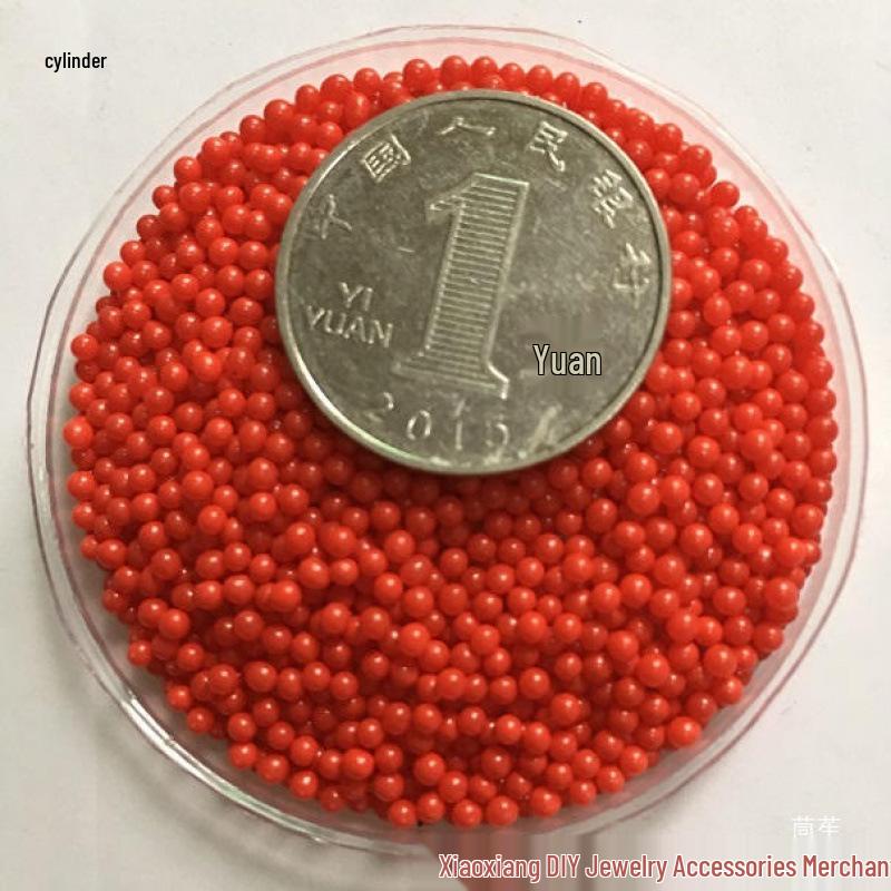 

2mm Transparent Red, Black, Gold, and Silver Holeless Glass Beads for DIY and Crafts