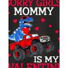 European Sizes Boys' Funny "Sorry Girls Mommy Is My Valentine" Dinosaur Truck T-Shirt - Casual Round Neck Tee