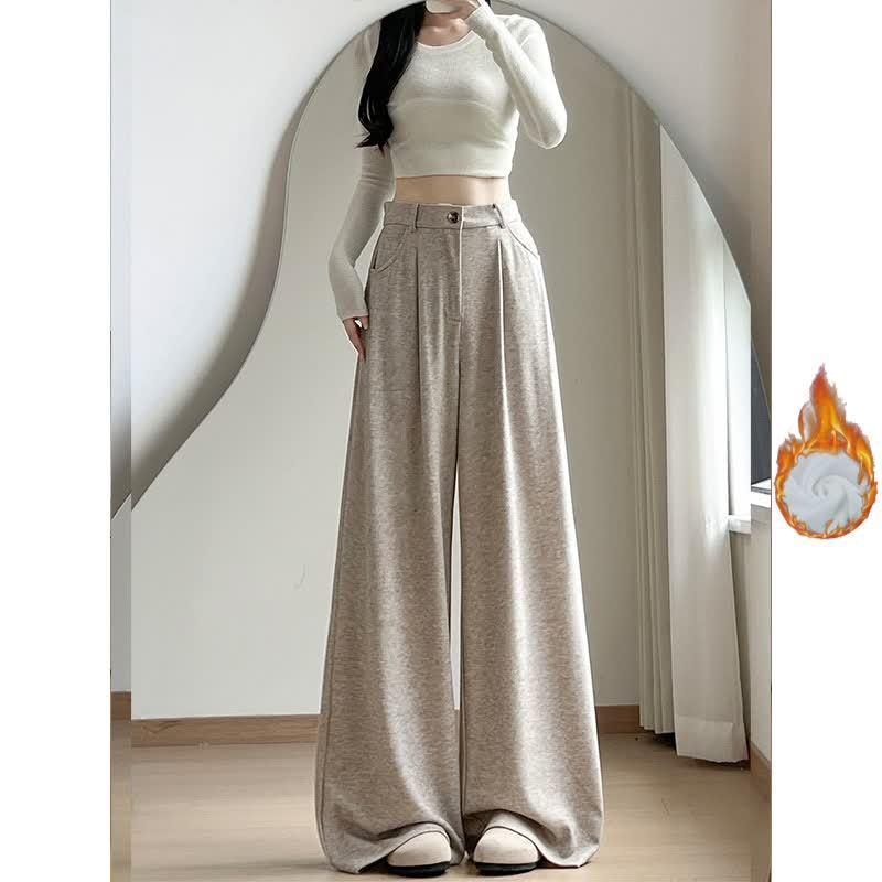 2026 New Women's High-Waist Slimming Wide-Leg Commuter Casual Pants