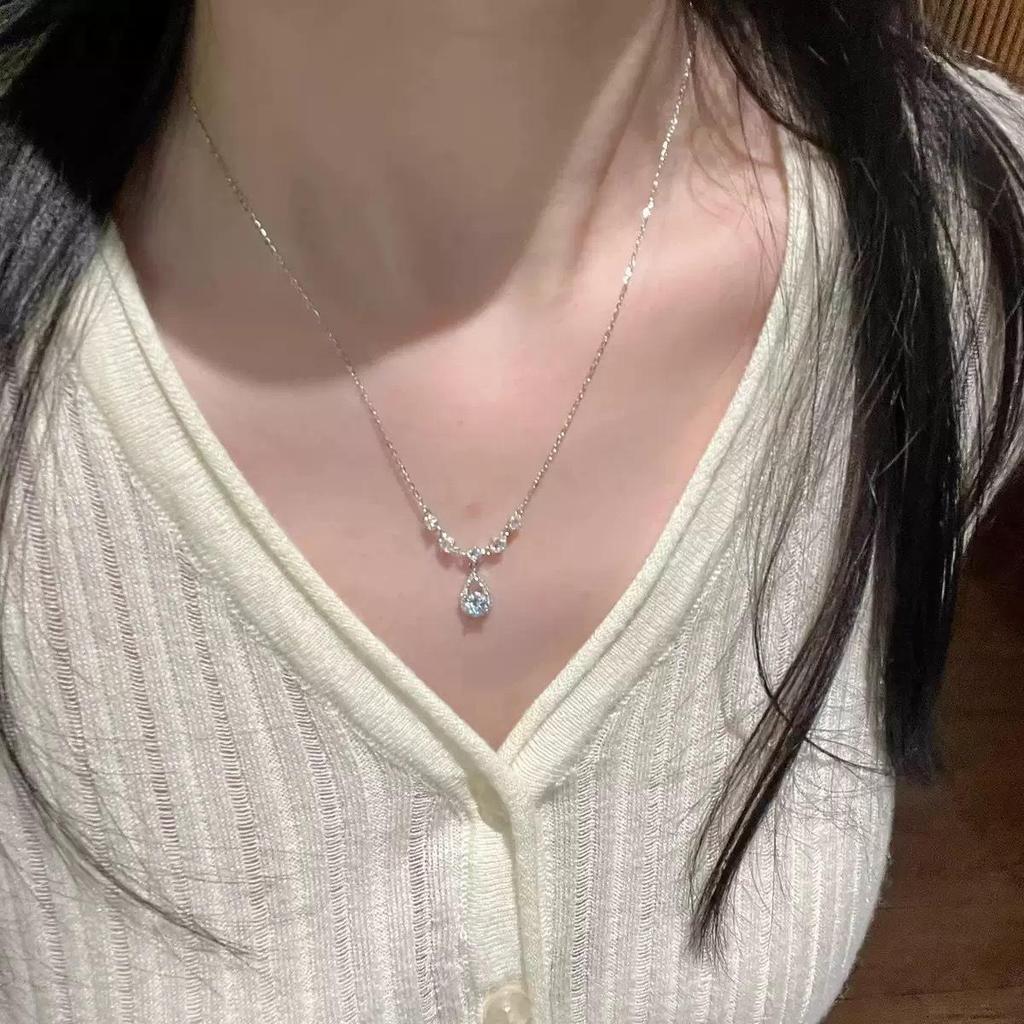 Women's Summer Luxury Titanium Steel Necklace - High-End Design Clavicle Pendant