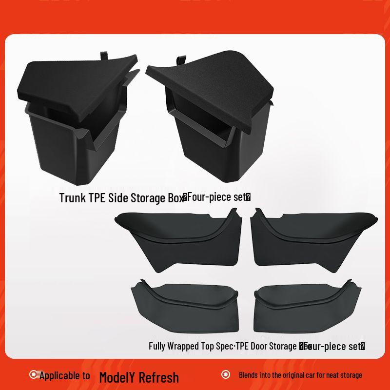 Cutie de depozitare cu fantă pentru ușă, covorașe și accesorii pentru Tesla Model 3/Y Reîmprospătat