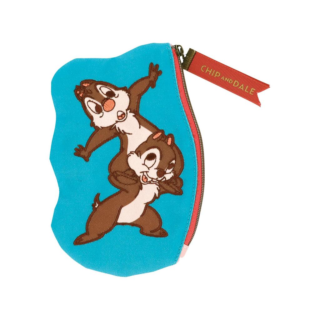 Marushin Disney Chip and Dale Pouch, Misty Blue, 2335051000