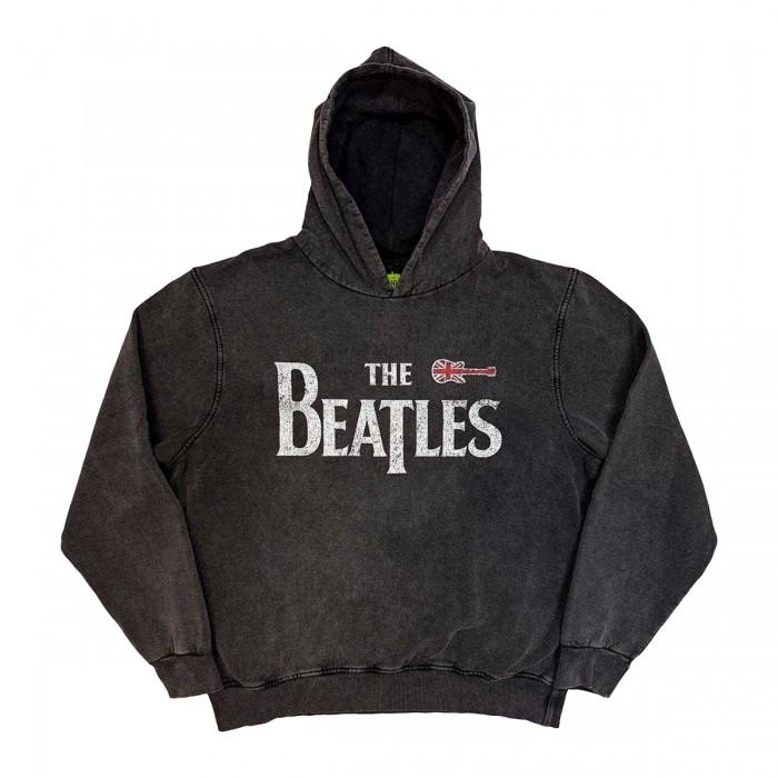 The Beatles Unisex Adult Guitar Stone Wash Hoodie
