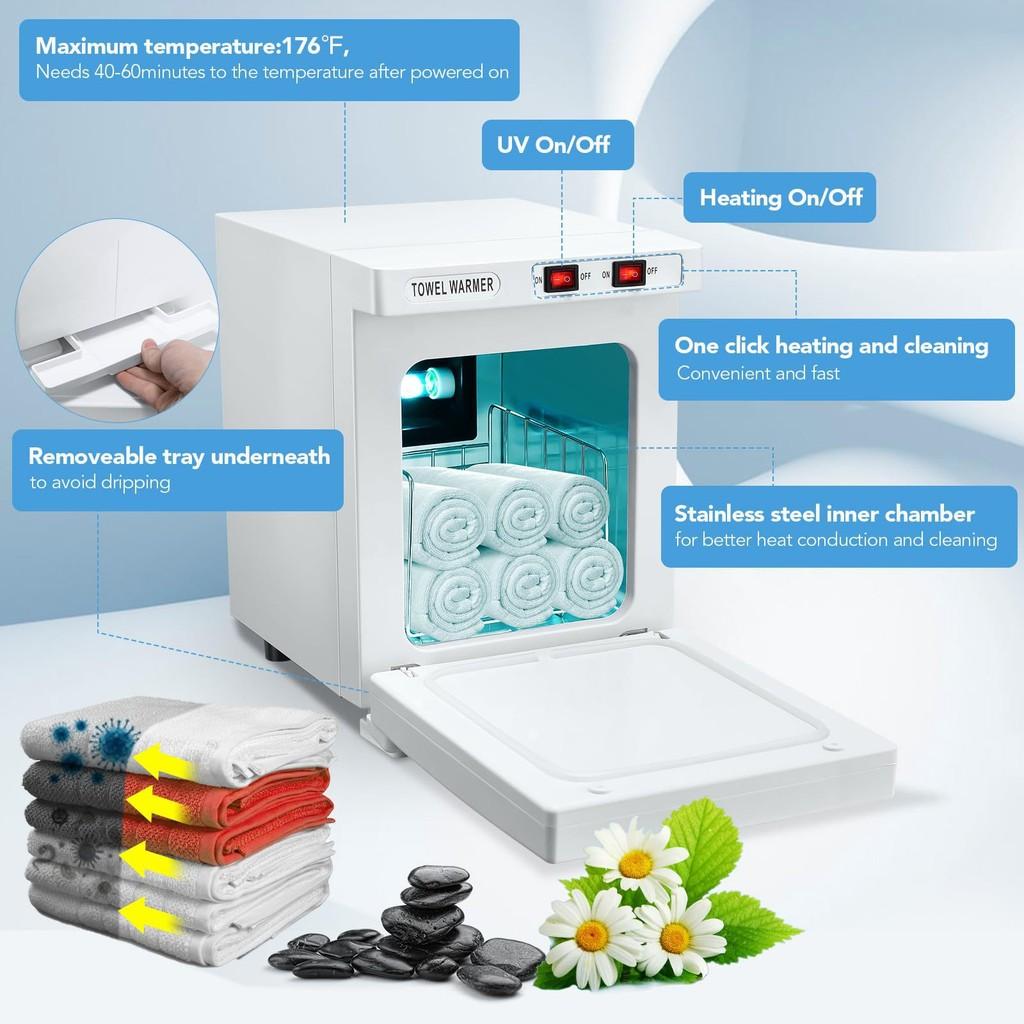 5L Beauty Salon Wet Towel Heating Cabinet Mini Desktop Sterilization Box Constant Temperature Disinfection Equipment