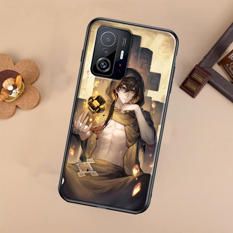 Genshin Impact Zhongli Case For Xiaomi POCO X7 X6 X5 X3 Pro F3 F5 F6 M6 Pro 13 14 Ultra 11T 12T 13T 14T Pro Cover
