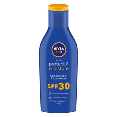 Sun Protect & Moisture SPF 30 Lotion 75ml – UVA/UVB Protection, Water Resistant, Fast Absorbing for Men & Women