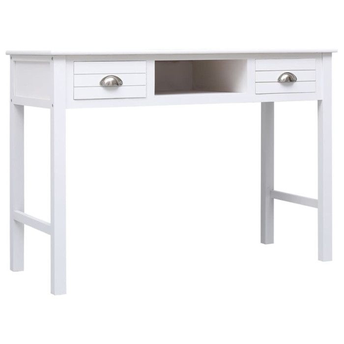 338535 vidaXL Buffet Blanc 108x45x76 cm Bois de Paulownia massif