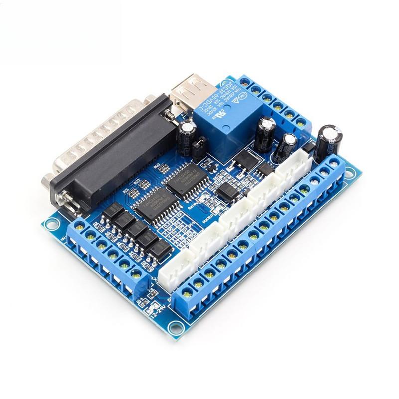 1pc Engraving Machine CNC 5 Direction Stepper Motor Driver Interface Board With Data Cable For Industrial Use