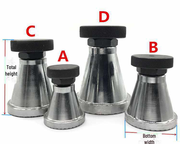 Adjustable Mold Screw Jack Pad with Four Flat Head Types ABCD