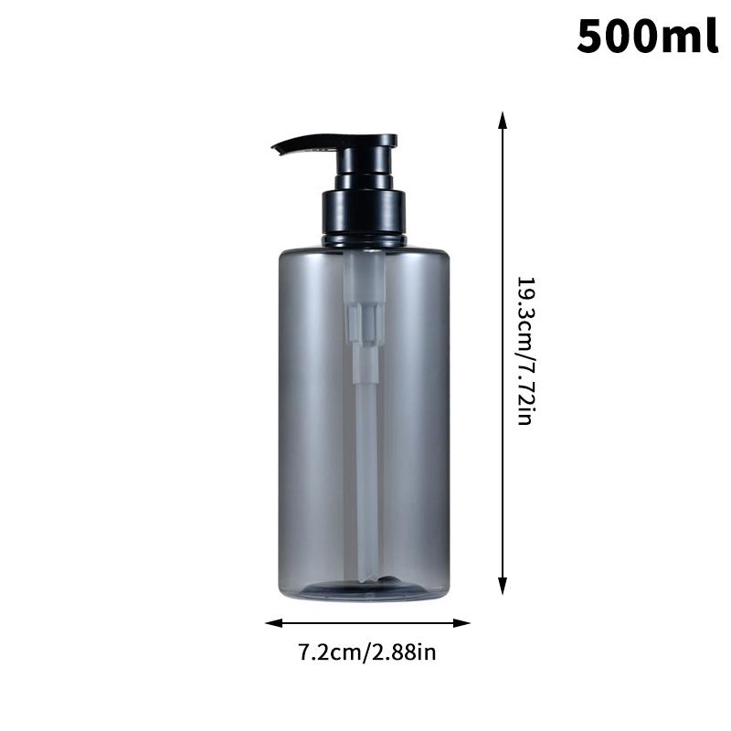 

300/500 мл дозатор для мыла для рук пустые бутылки с насосом дозатор дозатор лосьона жидкие портативные дорожные контейнеры банные принадлежности 500ml серый