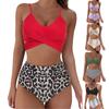 Fashion Women's Summer Sexy Tie- Split Two-Piece Bikini Swimsuit