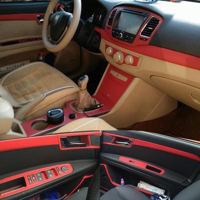 Roewe 350/360/360PLUS Carbon Fiber Interior Stickers for Center Console & Door Panel