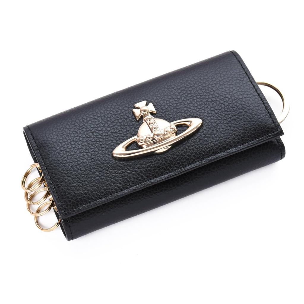 Vivienne Westwood EXECUTIVE Echtleder Schlüsseletui für Damen mit Einkaufstasche (13-20-951123-00) (Keine Personalisierung, Schwarz) [Gebraucht]