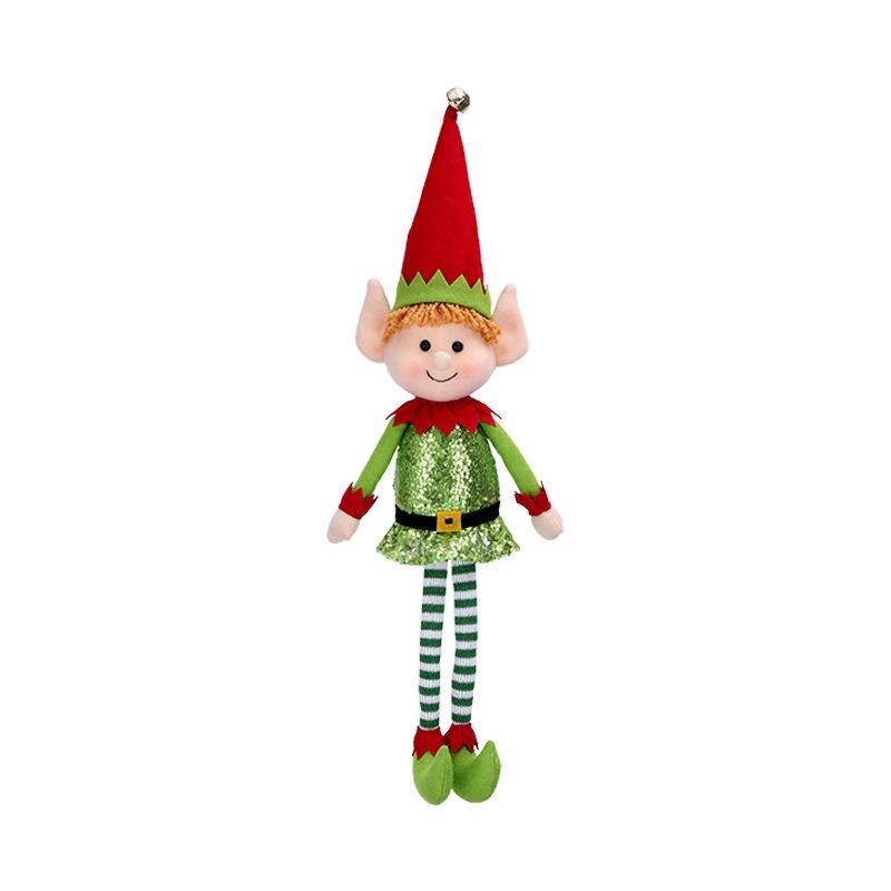 Chuangkeda's New Christmas Gift 65CM Telescopic Leg Elf Window Decoration Christmas Decorations