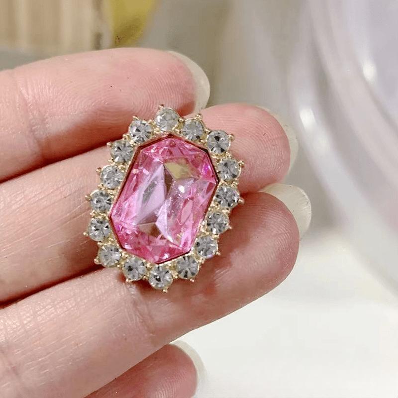 

Восьмиугольные стразы для рукоделия, пришивные хрустальные пряжки, камни с золотыми серебряными когтями, женские ремни, аксессуары для шитья 10pcs розовый