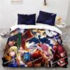3D Home Textile Fairy Tail Bedding Set Printed single Comforter Quilt Bed Cover Duvet Cover Pillow Case 3 Pieces Kids Adult Size