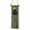 25x60cm Christmas Tapestry Tassel Fringe Holiday Wall Decoration  Woven Wall Decor