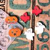 Diy Crystal Epoxy Mold Earrings Jewelry Mold Hanging Pendant Decoration Halloween Pumpkin Bat Mirror Silicone Mold