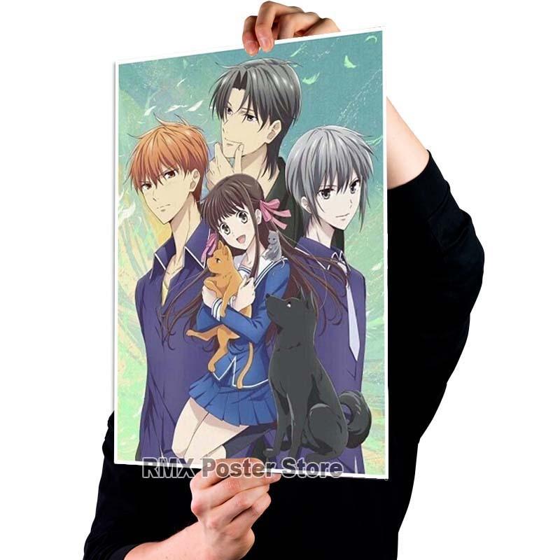 Imprimare HD Anime Coș cu fructe Postere hârtie acoperită albă Poster de pictură Wall Art Decor Living Room Home Bar Decor Imagini