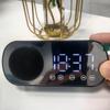 USB Plug-in Mirror Digital Alarm Clock Timer Support TF FM Radio 2 Alarms Wireless Speaker Subwoofer Desktop Music Player