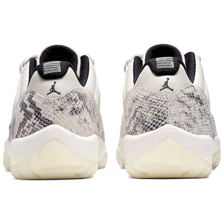 Air Jordan 11 Retro Low Light Bone Snakeskin Men Sneakers White University-Red-Sail-Black CD6846-002