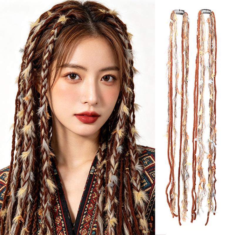 Colorful Tibetan Ethnic Style Braid Rope Headwear Hair Accessory