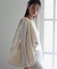 Dearmydeer Label Net Shoulder Bag_ Ivory