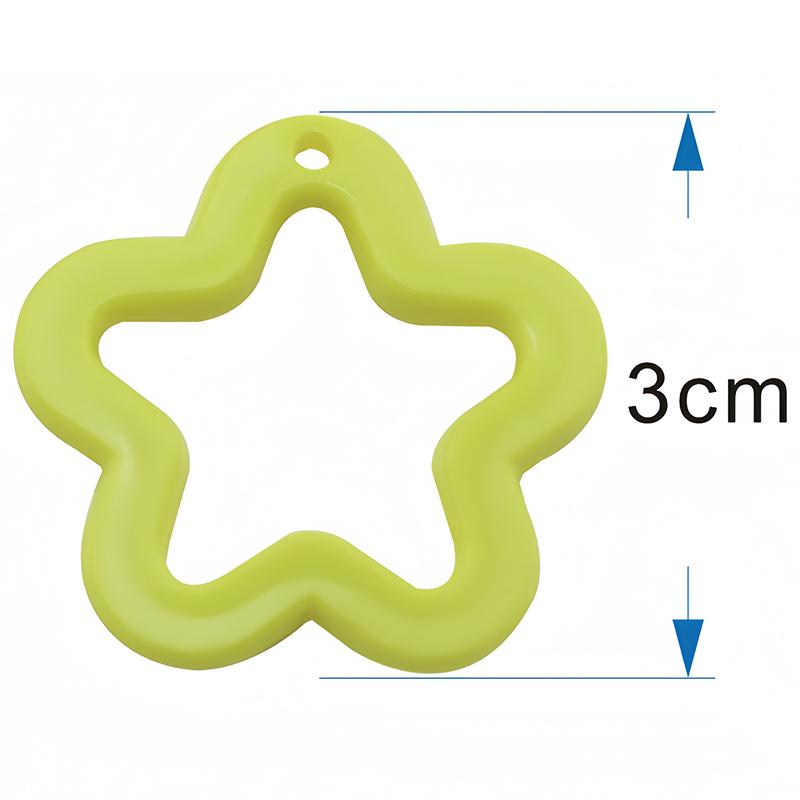 10/20Pcs 30mm Acrylic Transparent Star Pendant Loose Spacer Beads for DIY Jewelry Bracelet Earring Necklace Making Accessories