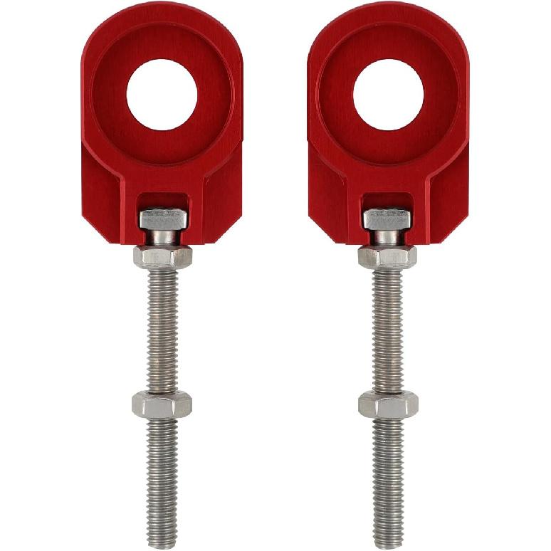 Motorcycle 2pcs 12mm Chain Adjuster Tensioner Swingarm Spool Tensioner Tension Adjuster CNC Universal for CRF 110 CRF110 CRF110F CRF110F 2013-2025