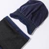 3-teiliges/Set Unisex Hut Schal Handschuhe Set Ohrenklappen Design Einfarbig Beanie Mütze Thermisch Plüsch