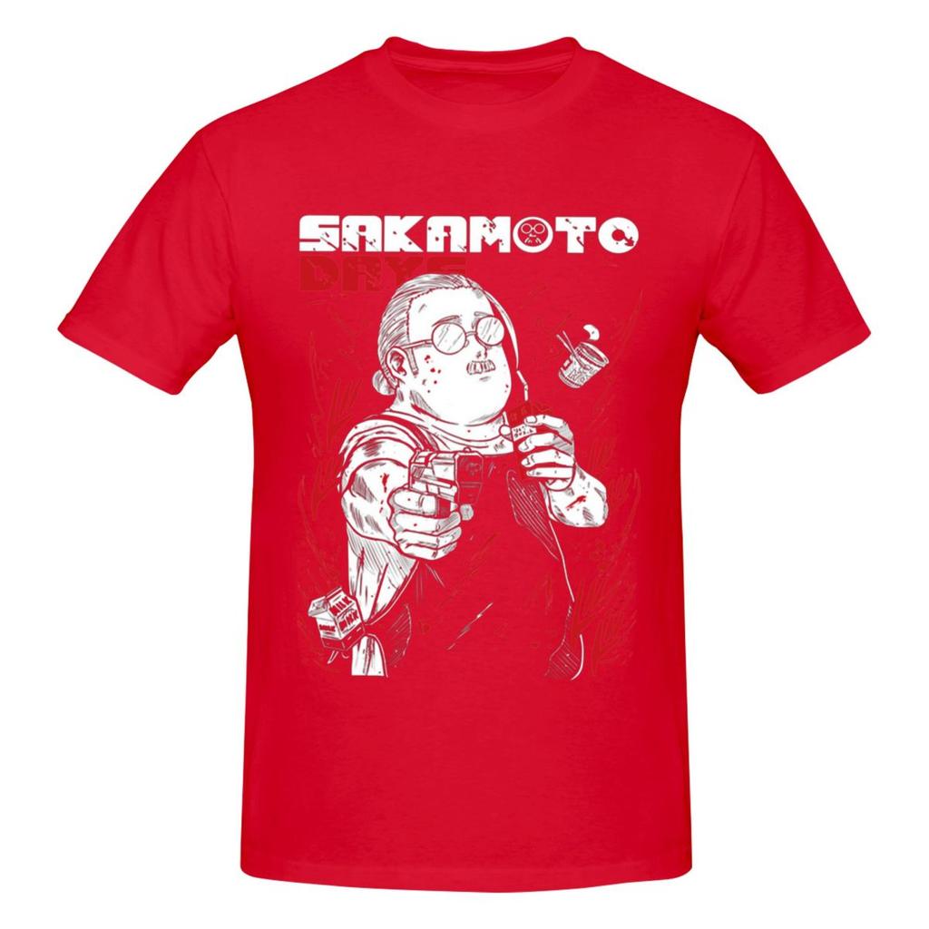 Unisex Sakamoto Days Anime Cool T Shirt Vintage Plus Size Cotton Crewneck Custom Sleeve Tee Shirt